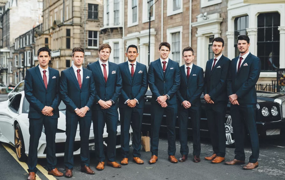 Real Bride Lucy wears Charlie Brear 1920.2 - Groomsmen - Cicily Bridal Leicestershire